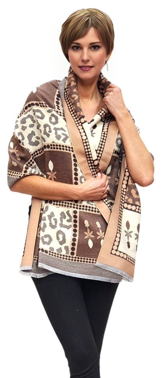 Shawl Style CLW307 Camel