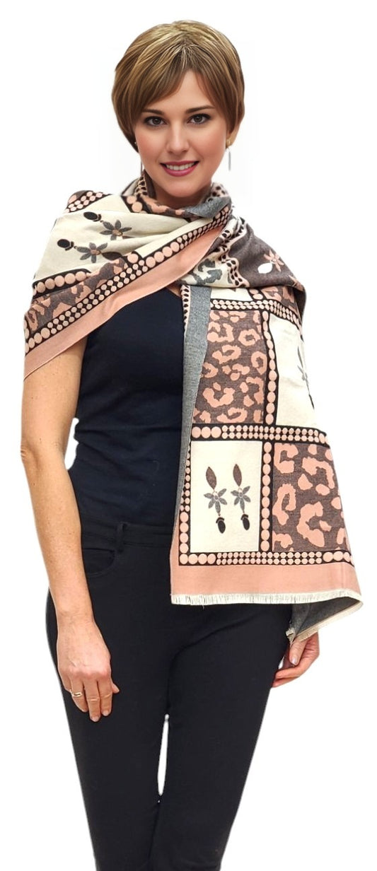 Shawl Style CLW307 Pink