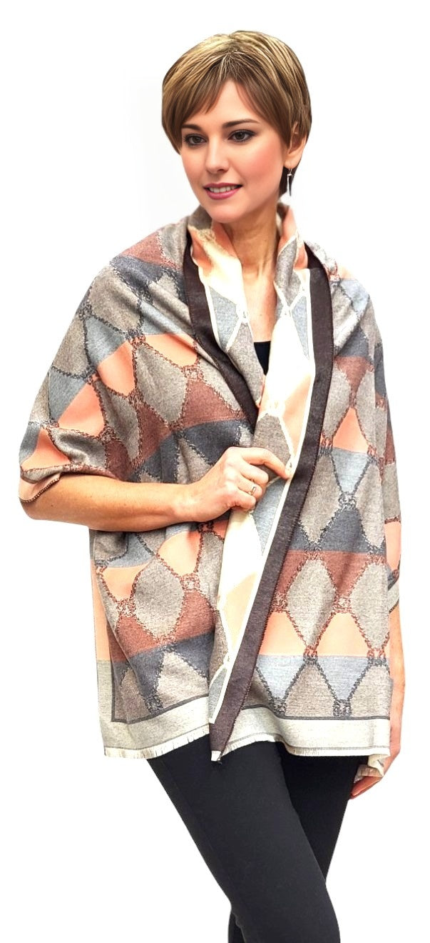 Shawl Style CLW309 Brown