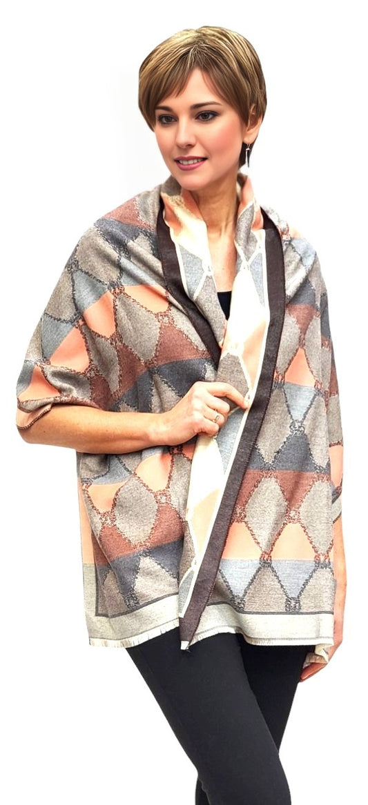 Shawl Style CLW309 Brown