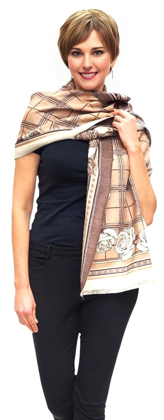 Shawl Style CLW311 Camel