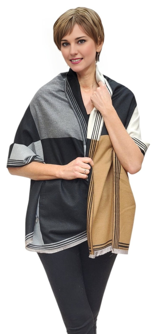 Shawl Style CLW316 Gray