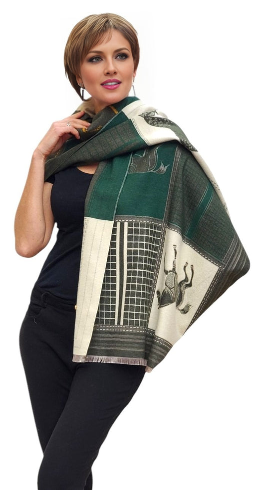 Shawl Style CLW317 Green