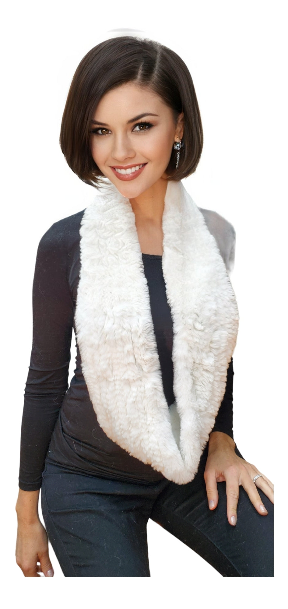 Scarf Style HL3042 White