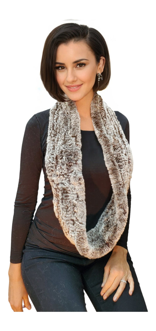 Scarf Style HL30431 Brown Snowtop
