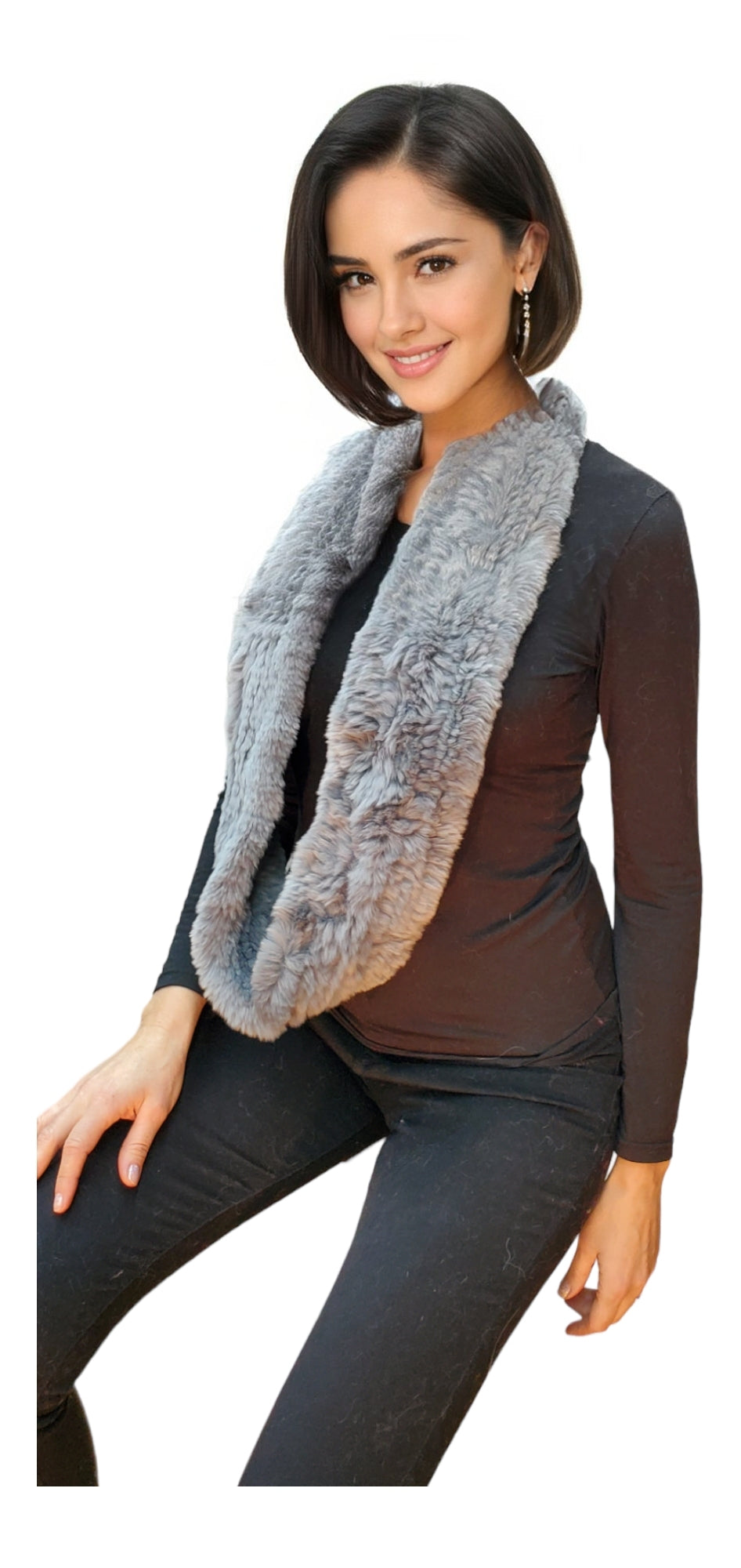 Scarf Style HL30431 Gray