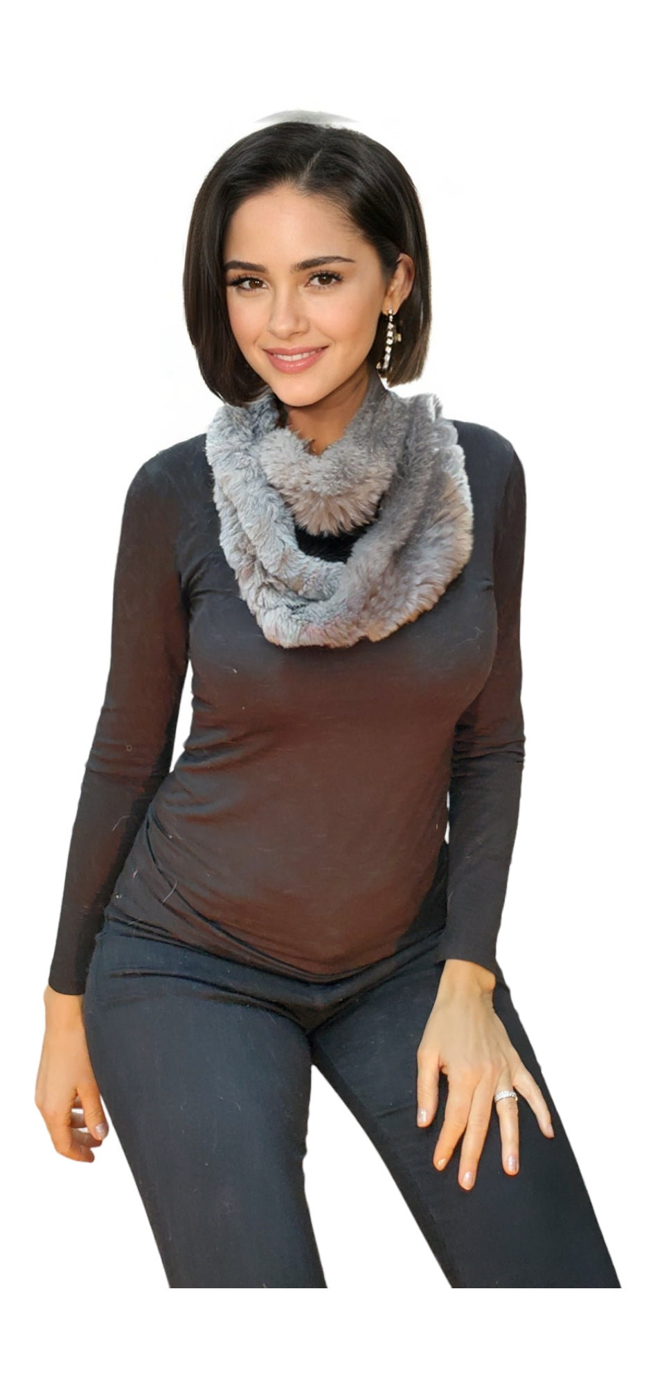 Scarf Style HL30431 Gray