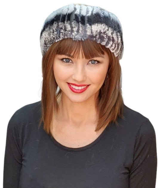Headband Style HL30444 Chinchilla Black