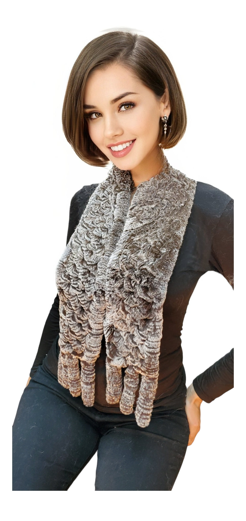 Scarf Style KRS17 Brown Snowtop