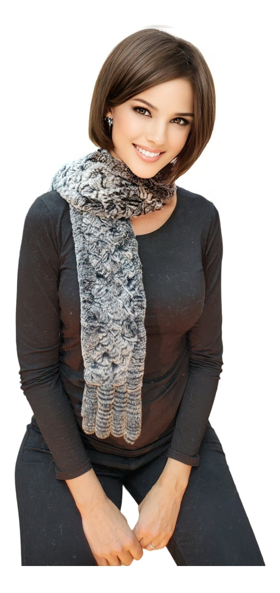 Scarf Style KRS17 Chinchilla