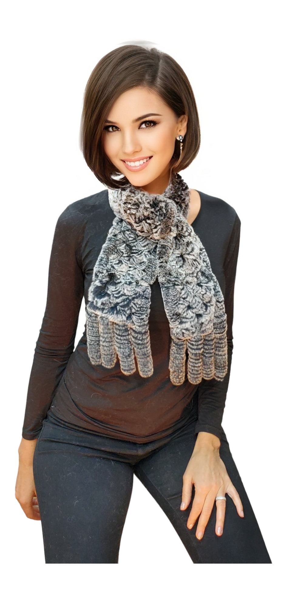 Scarf Style KRS17 Chinchilla