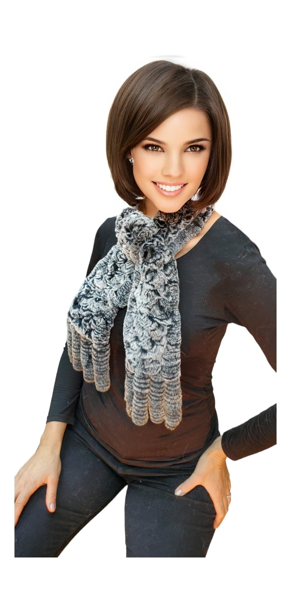 Scarf Style KRS17 Chinchilla