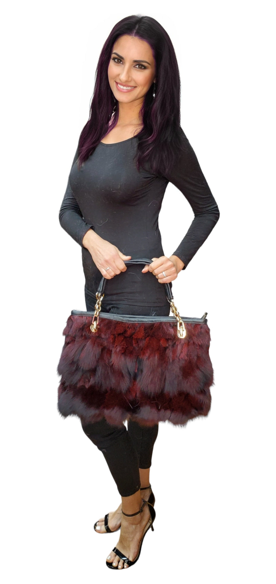 Fox Bag NY1531 Burgundy