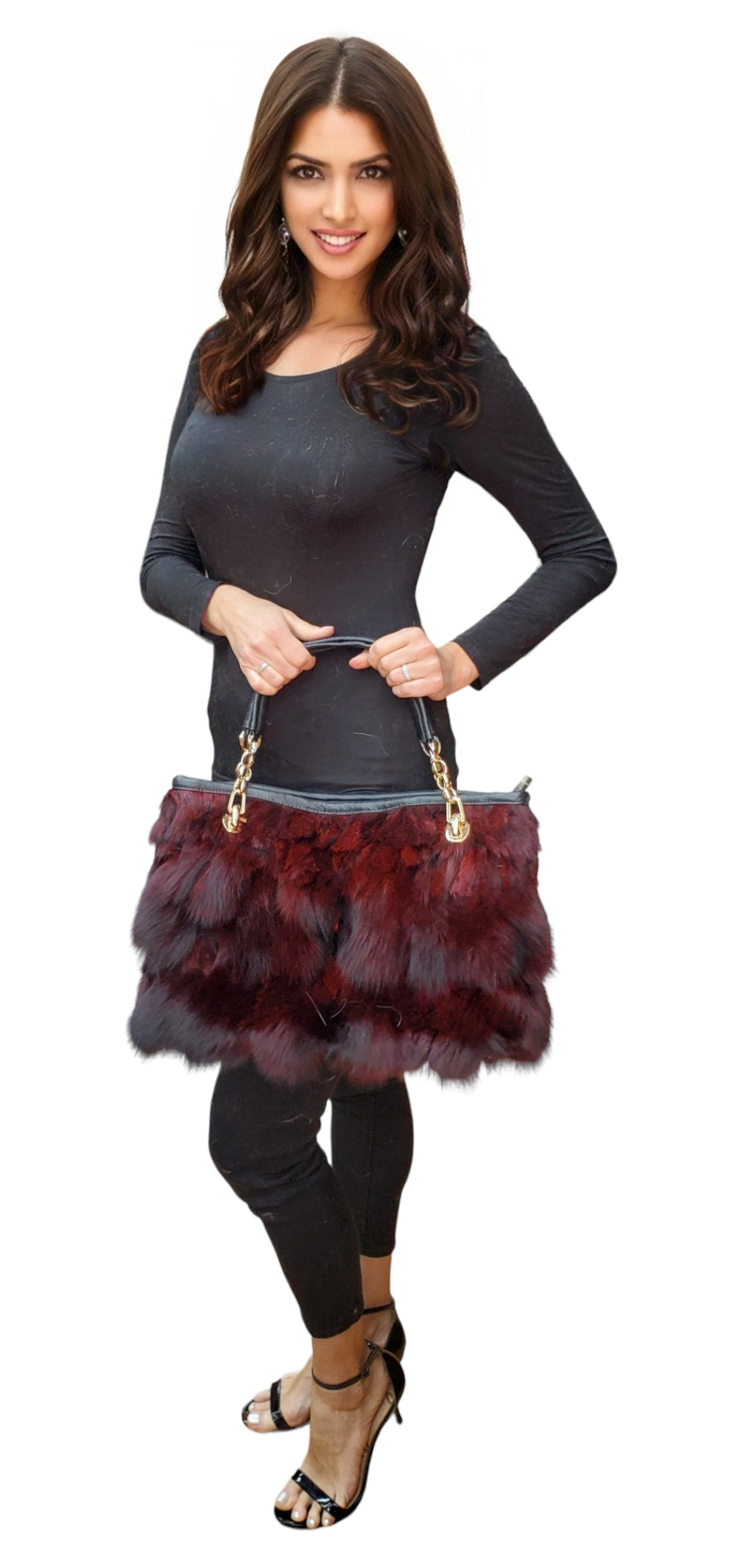 Fox Bag NY1531 Burgundy