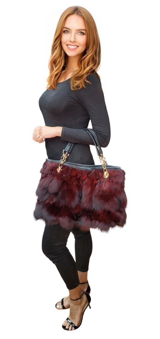 Fox Bag NY1531 Burgundy