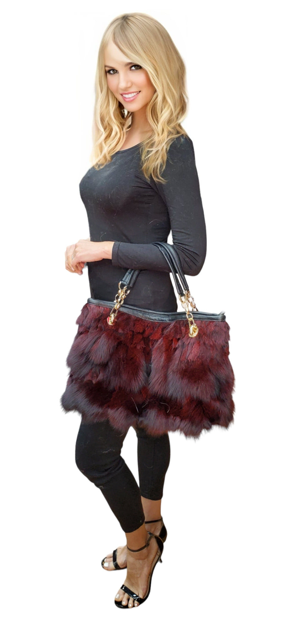 Fox Bag NY1531 Burgundy