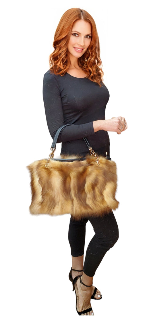 Fox Bag NY1531 Natural Red Fox