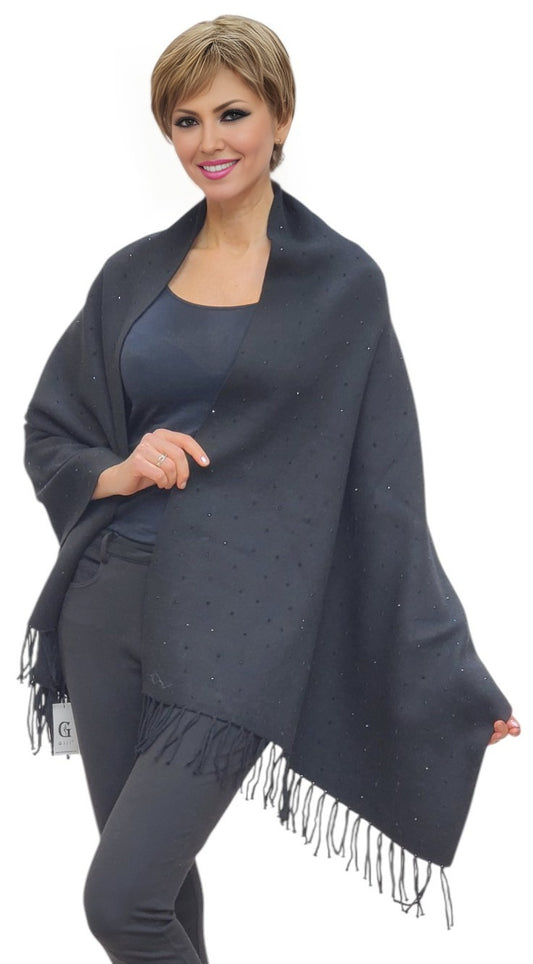 Shawl Style PJ-001-NS Black Black