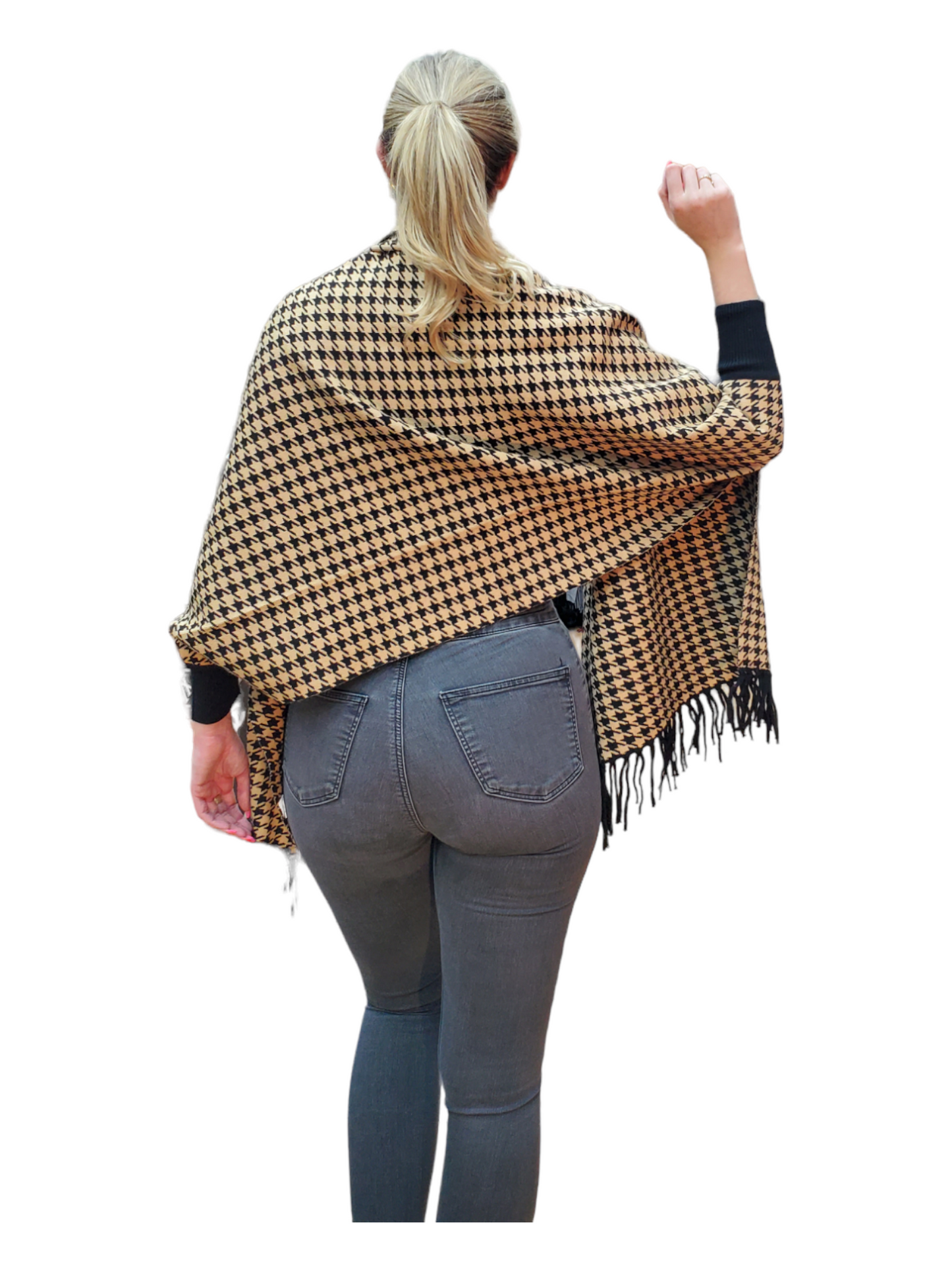 Shawl Style PJ-029 Black Camel