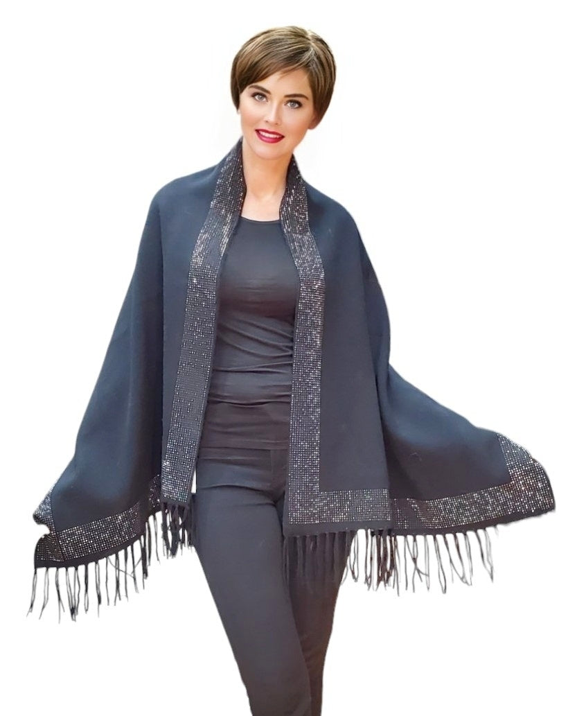 Shawl Style RS-06-NS Black Camel