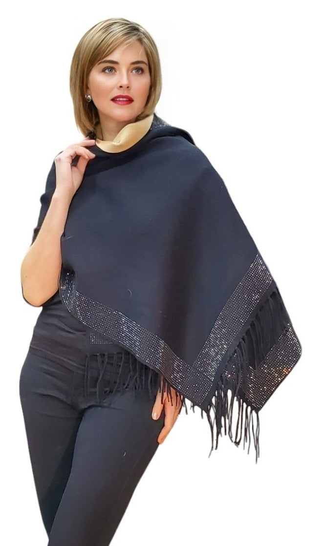 Shawl Style RS-06-NS Black Camel