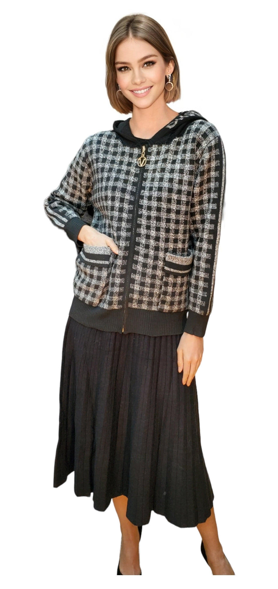 Sweater Style SW1115 Black Gray