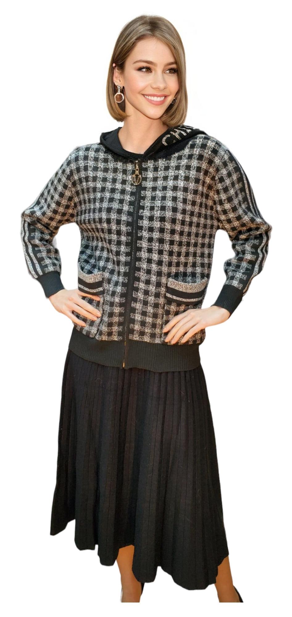 Sweater Style SW1115 Black Gray