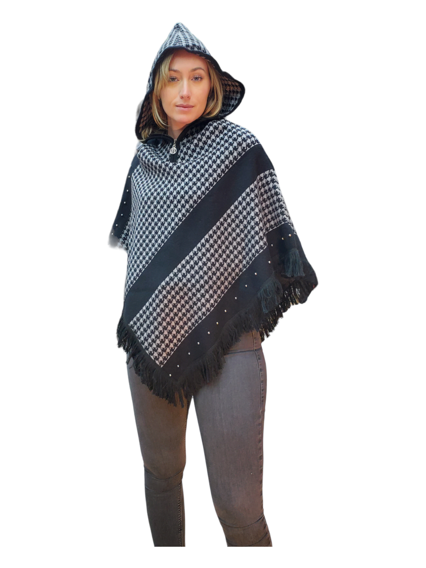 Poncho Style T103 Black Gray