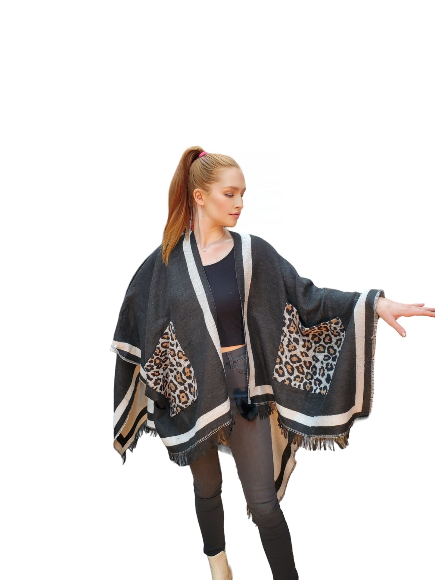 Shawl Style T107 Black