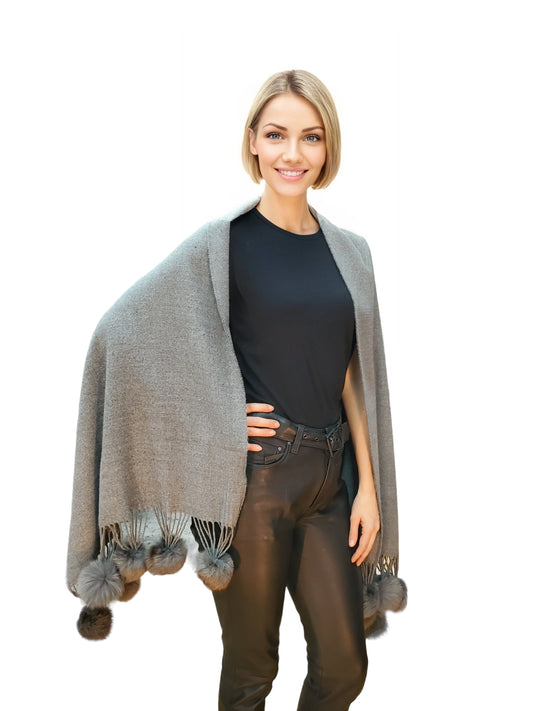 Shawl Style TNY141 Gray