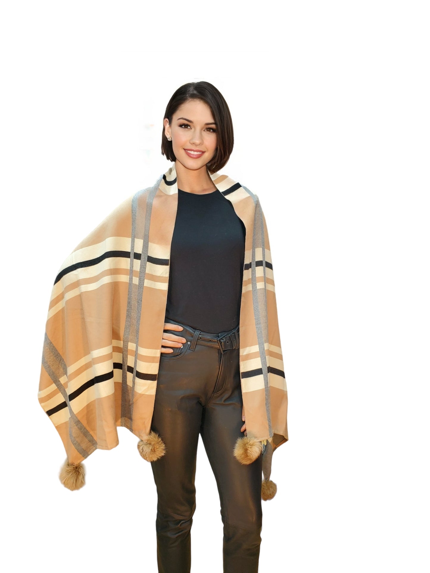 Shawl Style TNY267 Camel