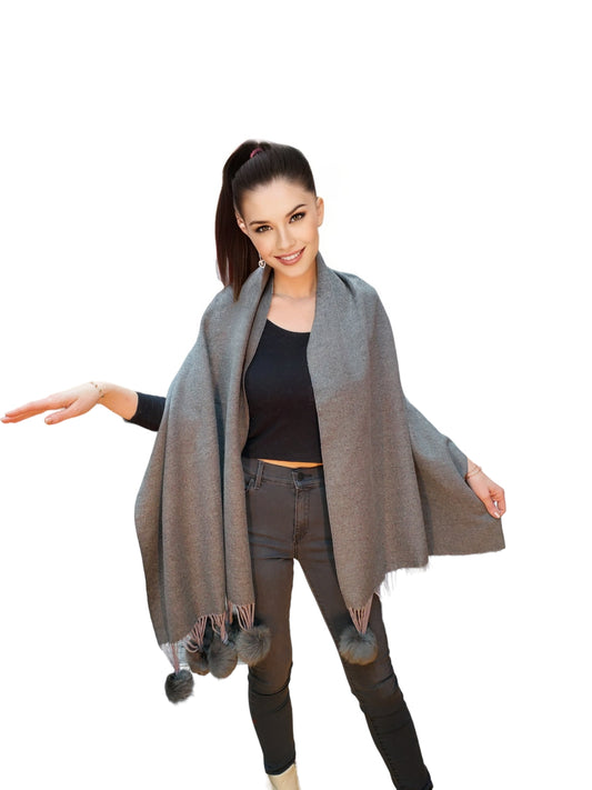 Shawl Style TNY546 Gray